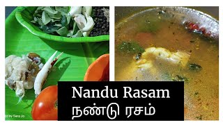 நண்டு ரசம்  Nandu Rasam crabrecipe nandurasamintamil nandurasam [upl. by Dionis]