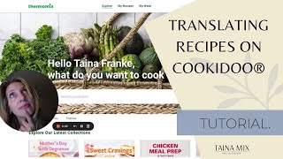 Translate recipes on Cookidoo® Thermomix Cookidoo recipes [upl. by Dusen]