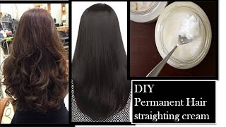 permanent hair straightening at home  using Natural ingredients [upl. by Coleville]