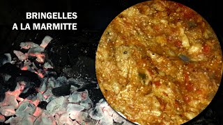 Recette rougail bringelle à la marmite  Aubergine à la marmite [upl. by Enelrahc]