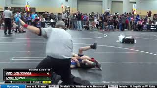 Big Grade 5 And 6 65 Caden Kramer Takedown Gym Vs Jonathan Marquez Toss Em Up Wrestling Academy [upl. by Nimrac]