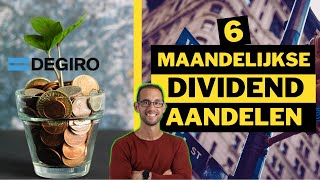 6 maandelijkse DIVIDEND aandelen SEPTEMBER 2021  Investeren in dividend aandelen bij DEGIRO [upl. by Yeliac]