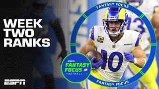 Week Two Rankings  StartSit Decisions 🤔  Fantasy Focus 🏈 [upl. by Haela267]