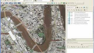 WebMapsConnector Viewing Brisbane Flooding Imagery from NearMap in Smallworld [upl. by Acirat]