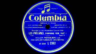 Mengelberg conducts Liszt Les Préludes 1929 [upl. by Carrie]