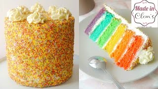 RAINBOW CAKE  LAYER CAKE MADE IN CLEMS [upl. by Rj]