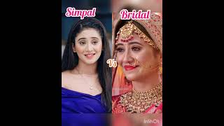 Simal vs bradal look comment your favourite actress [upl. by Ienttirb850]