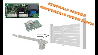 INDEM BM225 PER CANCELLI A BATTENTE 230 VAC CONFIGURAZIONE [upl. by Aundrea]