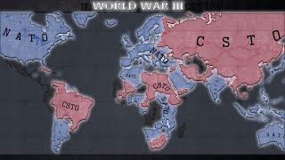 WW3 NATO Vs CSTO  Hoi4 Timelapse [upl. by Airemahs]