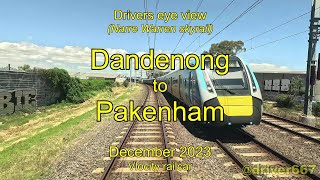 Drivers eye view Dandenong to Pakenham Dec 2023 [upl. by Eniamraj]