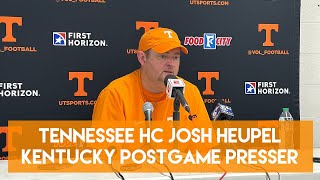 Tennessee HC Josh Heupel KENTUCKY POSTGAME Press Conference  Vol Football Week 8 [upl. by Etnoval]