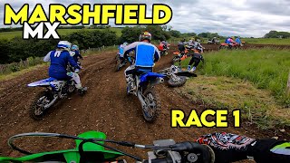 MARSHFIELD MX  Race 1  POV  DURSLEY MX SOUTHWEST CHALLENGE SHIELD Adult C [upl. by Lledniuq]