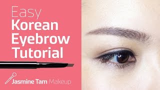 HOW TO  Korean Eyebrow Tutorial  DEMO  BROW COMPARISON [upl. by Ainslee]