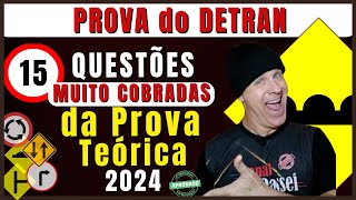 Simulado do DETRAN 2024 15 Questões do EXAME teórico do DETRAN PROVA legislação de trânsito 2024 [upl. by Nonnek]