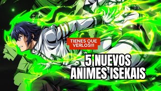 5 NUEVOS ANIMES ISEKAI QUE DEBES VER AHORA YA 2024 [upl. by Thagard]