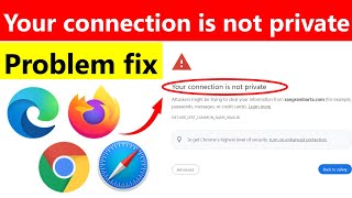 how to fix your connection is not private google chrome  connection is not private error [upl. by Nellad327]