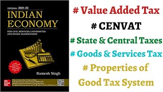 Part 111 Parameters of GOOD TAX SYSTEM Value Added Taxes Goods amp Services Tax economics upsc [upl. by Monda892]