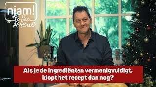 Njam to the rescue met Jeroen De Pauw Klopt het recept nog als je de ingrediënten vermenigvuldigt [upl. by Haraf]