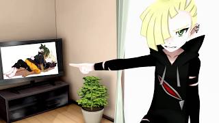 Pokemon MMD Gladion Reacts to Haudion Fanfiction [upl. by Ardnahc]