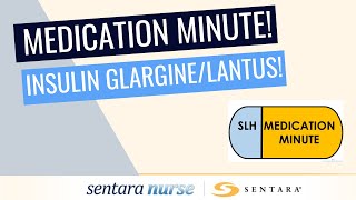 Medication Minute  Insulin GlargineLantus [upl. by Moberg]