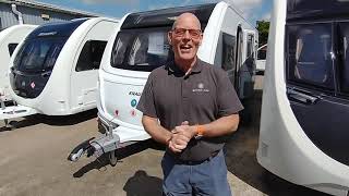 Gary is out showcasing the Knaus Starclass 565 2020 model a preowned 4berth caravan at Broadlane [upl. by Cuhp]