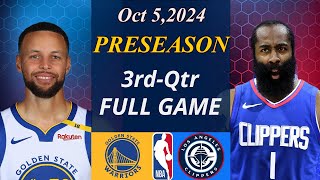 Golden State Warriors vs LA Clippers GAME HIGHLIGHTS 3rdQtr Oct 52024  NBA TODAY  NBA HIGHLIGHTS [upl. by Martens]