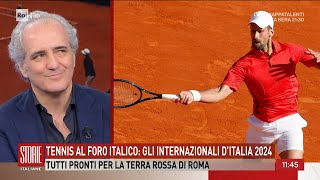 Tennis al foro italico gli Internazionali dItalia 2024  Storie italiane 10052024 [upl. by Iahc177]