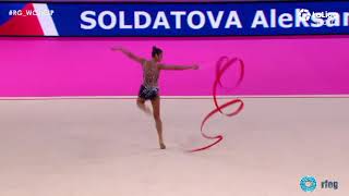 Aleksandra Soldatova ribbon AA World Challenge Cup Guadalajara 2019 [upl. by Demah687]