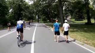 Full Bike Ride through New Yorks Central Park Loop 62 miles on a Citibike [upl. by Ttocserp]