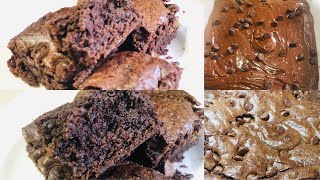 EGGLESS CHOCOLATE BROWNIE  fudge brownie eggless from boxed brownie mix Ghirardelli brownie mix [upl. by Durst]