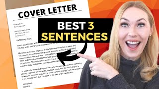 PROVEN 3 Sentence Cover Letter  Best Cover Letter Format amp Examples [upl. by Gasperoni]