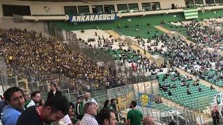 Bursaspor 10 Ankaragücü  Ankaragücü tribünü Bursa’da [upl. by Frannie63]