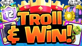 Clash Royale TROLL DECK  Challenge WINNER [upl. by Crosse]