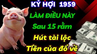 TIẾT LỘ BÍ MẬT CỰC SỐC KỶ HỢI 1959 LÀM NGAY VIỆC NÀY  SAU 15 RẰM HÚT MẠNH LỘC TRỜI TIỀN CỦA ĐỔ VỀ [upl. by Abil]