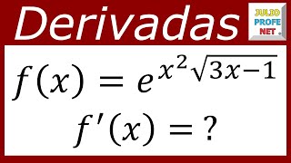 DERIVACIÓN DE FUNCIONES  Ejercicio 19 [upl. by Adnalohs]