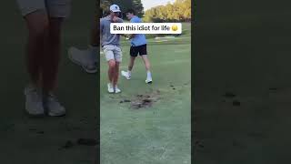 Keep morons like this away from golf golf golfcourse golfcoach golflesson golfswing golftips [upl. by Nuahsyt]