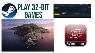 Using WineSkin on Mac OS Catalina to play 32bit games Steam [upl. by Grimona]