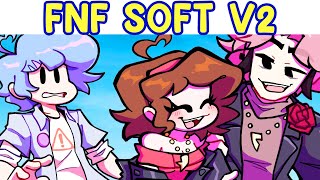 FNF SOFT V2 UPDATE  Full Weeks Senpai Epilogue Bonuses [upl. by Nosliw]