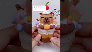 Capybara Milkshake clay clayart capybara shots [upl. by Prisca]