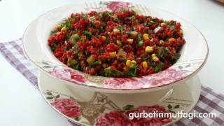 Şalgamlı Bulgur Salatası TarifiPancarlı Salata TarifiGurbetinmutfagi [upl. by Samira551]