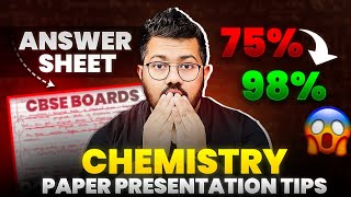 Class 12 Chemistry Boards 2024  Paper Presentation Tips  Score 95 in Chemistry [upl. by Eugaet]