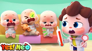 Ten Little Babies Got Sick  Learn Numbers  Baby Care  Nursery Rhyme amp Kids Song  Yes Neo [upl. by Jannery]