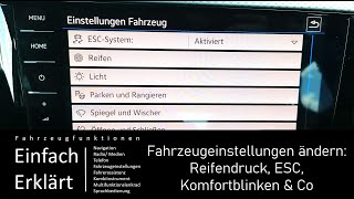 TCross TRoc Tiguan Verbrauchsdaten zurücksetzen und Fahrzeugeinstellungen anpassen [upl. by Eneg976]