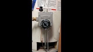 Water Heater Thermostat Replacement 60 second instruction short [upl. by Ahrat]