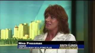 BSE Ultra Slim Plus II Unit Sculpting Fat in FL Clinic on CBS 12 News [upl. by Ahsieyk]