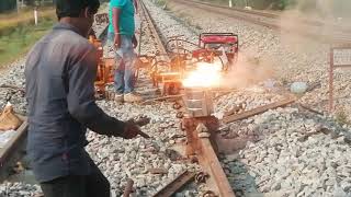 Alumino Thermic AT Welding of Rails [upl. by Zeba]