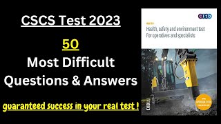 CSCS Test UK  50 Most Difficult QampA  CSCS Card UK 2023  CITB health and safety Test 2023  CSCS [upl. by Nester]