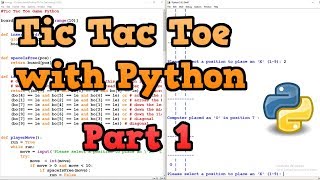 Tic Tac Toe with AI  Python Tutorial Part 1 [upl. by Fotinas]