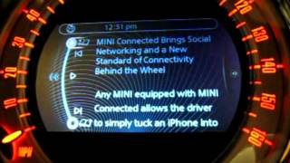 IHS Auto Reviews MINI Connected Demo Part 2 of 2  Twitter Google amp Web Radio [upl. by Anitserp195]