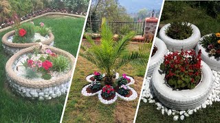 25 Flower Bed Ideas Made From Cheap Materials [upl. by Eelyram]